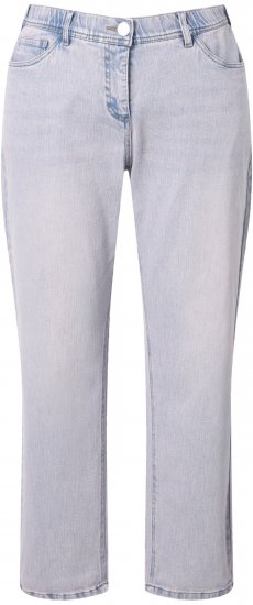 Ulla Popken Dyed Stretch Fit Boyfriend Jeans Light Light Blue Denim - Jeans & Broeken in Grote Maten – Plus Size - 