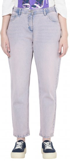 Ulla Popken Dyed Stretch Fit Boyfriend Jeans Light Light Blue Denim - Jeans & Broeken in Grote Maten – Plus Size - 