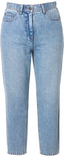Ulla Popken Lyocell Blend Stretch Fit Jeans Mid Blue Denim - Jeans & Broeken in Grote Maten – Plus Size - 
