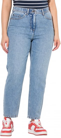 Ulla Popken Lyocell Blend Stretch Fit Jeans Mid Blue Denim - Jeans & Broeken in Grote Maten – Plus Size - 