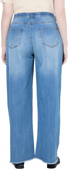 Ulla Popken Extra Wide Leg Stretch Fit Jeans Light Blue - Jeans & Broeken in Grote Maten – Plus Size - 