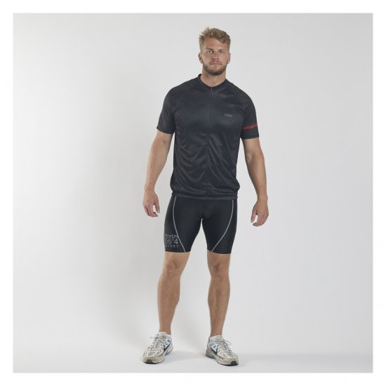 North Latitude Sport Bike Shirt Black - Fietskleding - 
