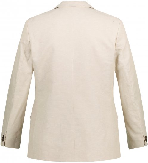 JP1880 Kos Linen Blend Jacket Sand - Pakken - Grote Maten Kostuum Heren
