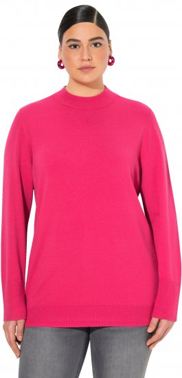 Ulla Popken Long Sleeves Mock Turtleneck Sweater Red Pink - Sweaters & hoodies - 