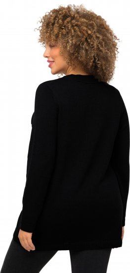 Ulla Popken Gingerbread Man Christmas Sweater Black - Sweaters & hoodies - 