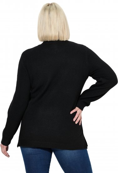 Ulla Popken Whimsical Holiday Sweater Black - Sweaters & hoodies - 