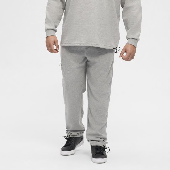 North Latitude Ottoman Sweatpants Mid Grey - Joggingbroeken & shorts - Joggingbroeken & Shorts Heren Grote Maten