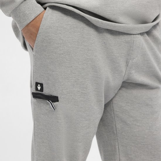 North Latitude Ottoman Sweatpants Mid Grey - Joggingbroeken & shorts - Joggingbroeken & Shorts Heren Grote Maten