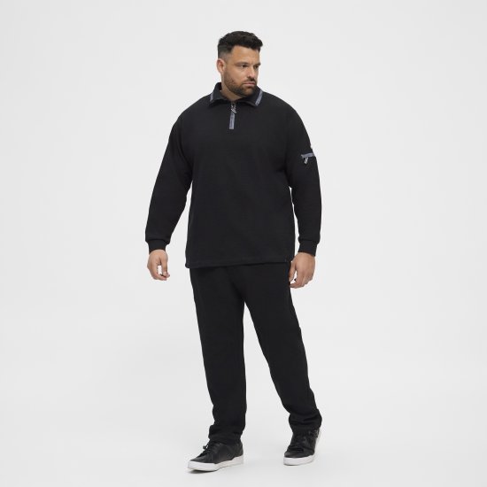 North Latitude Ottoman Sweatpants Black - Joggingbroeken & shorts - Joggingbroeken & Shorts Heren Grote Maten