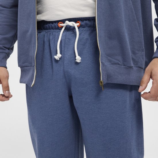 North Latitude Sweat Trousers Blue Melange - Joggingbroeken & shorts - Joggingbroeken & Shorts Heren Grote Maten