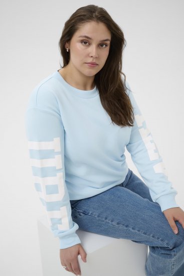 Kaffe Curve Mila Sweatshirt Nantucket Breeze Blue - Sweatshirts - 