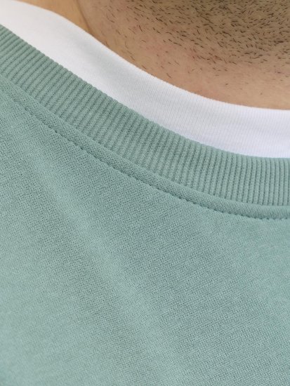 Jack & Jones Brandon Sweatshirt Turquoise - Sweaters & hoodies - Sweaters & Hoodies Grote Maten Heren