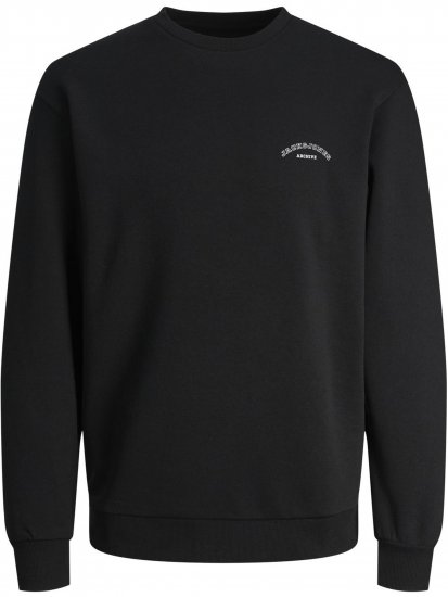 Jack & Jones College Logo Sweatshirt Black - Sweaters & hoodies - Sweaters & Hoodies Grote Maten Heren
