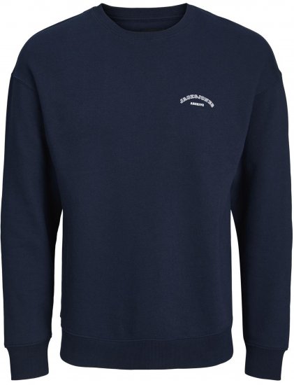 Jack & Jones College Logo Sweatshirt Navy - Sweaters & hoodies - Sweaters & Hoodies Grote Maten Heren