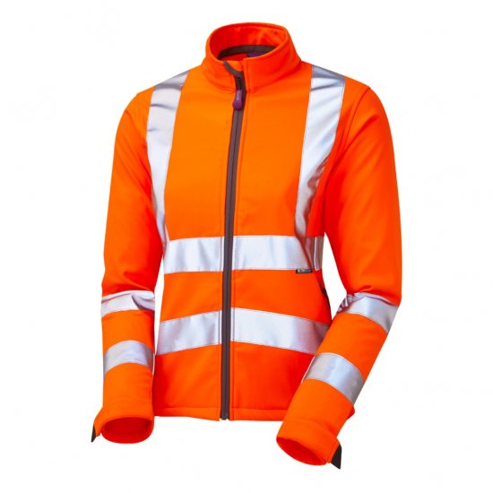 Leo Honeywell EcoViz Women's Softshell Jacket Orange - Werkkleding - 