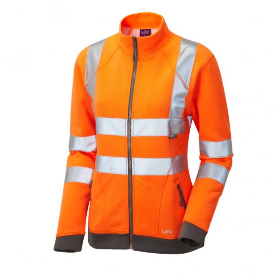 Leo Hollicombe EcoViz Women's Zipped Sweatshirt - Werkkleding - 