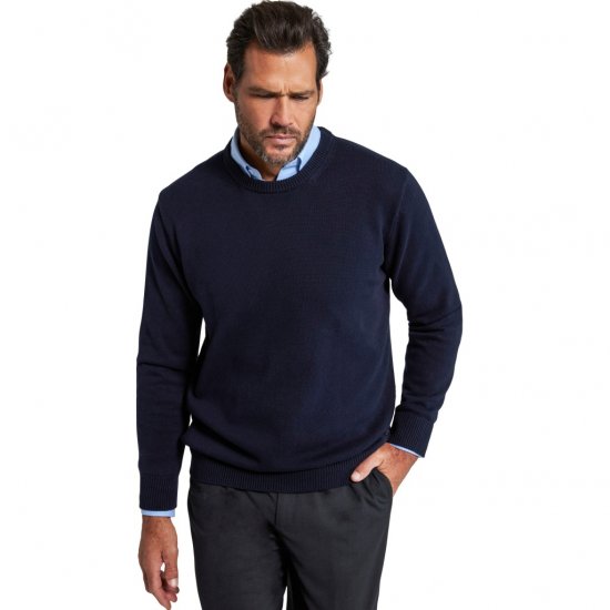 JP1880 Pullover Sweater Dark Navy TALL - HERENKLEDING MT-6XLT - Tall Kleding Heren