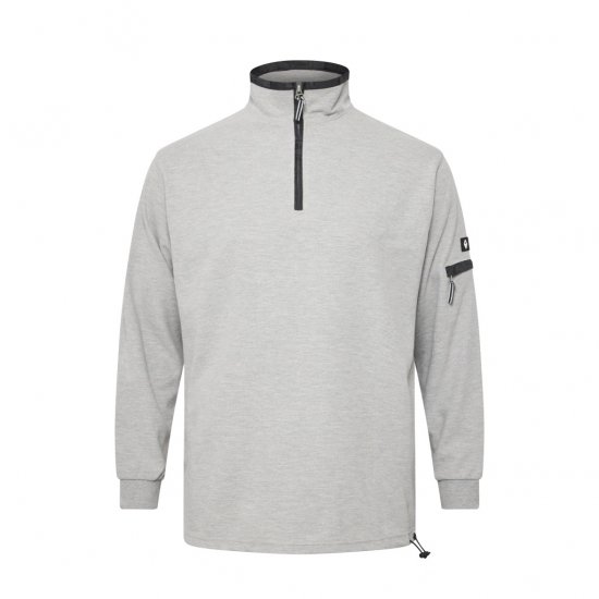 North Latitude Ottoman Sweatshirt Mid Grey - Sweaters & hoodies - Sweaters & Hoodies Grote Maten Heren