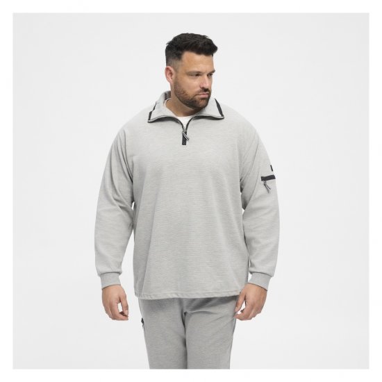 North Latitude Ottoman Sweatshirt Mid Grey - Sweaters & hoodies - Sweaters & Hoodies Grote Maten Heren