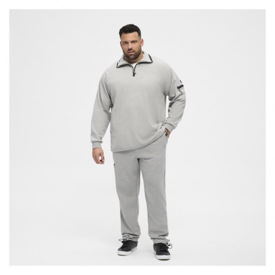 North Latitude Ottoman Sweatshirt Mid Grey - Sweaters & hoodies - Sweaters & Hoodies Grote Maten Heren