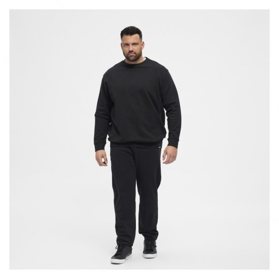 North Latitude Crew Neck Sweatshirt Black - Sweaters & hoodies - Sweaters & Hoodies Grote Maten Heren