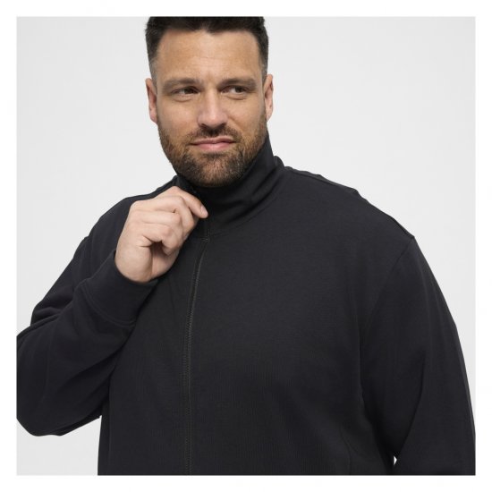 North Latitude Full-Zip Sweatshirt Black - Sweaters & hoodies - Sweaters & Hoodies Grote Maten Heren