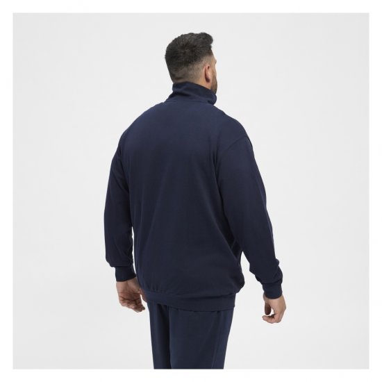 North Latitude Full-Zip Sweatshirt Navy Blue - Sweaters & hoodies - Sweaters & Hoodies Grote Maten Heren