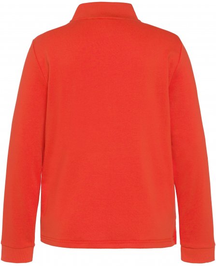 Ulla Popken PARIS Theme Zip Neck Sweatshirt Light Red - Sweaters & hoodies - 