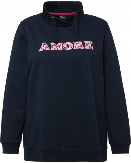 Ulla Popken Amore Sweatshirt Navy - Sweaters & hoodies - 