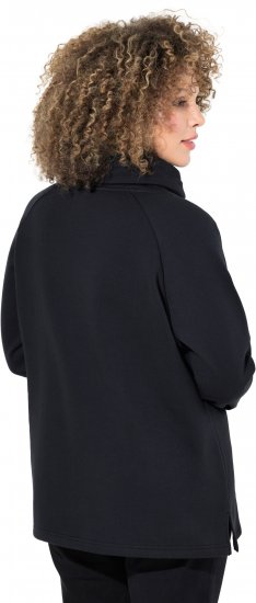 Ulla Popken Sparkling Candy Cane Graphic Sweatshirt Black - Sweaters & hoodies - 