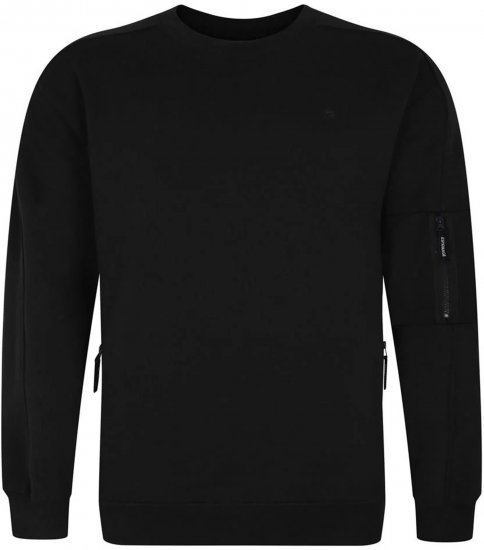 Espionage LW152 Sweatshirt Black - Sweaters & hoodies - Sweaters & Hoodies Grote Maten Heren