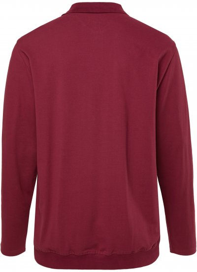 JP1880 Polo Shirt Pique Long Sleeve Red - Polo shirts - Grote Maten Poloshirts Heren