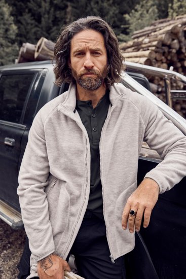 JP1880 Fleece Jacket Stand-up Collar Dusty Pink - Sportkleding & outdoor - Grote Maten Sportkleding Heren