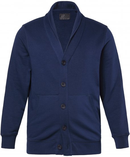 JP1880 Sweat Jacket Shawl Collar Navy - Sweaters & hoodies - Sweaters & Hoodies Grote Maten Heren
