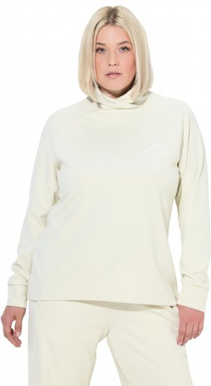 Ulla Popken Antibacterial Sporty Fit Sweatshirt Taupe - Sweaters & hoodies - 