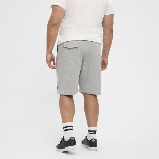 North Latitude Ottoman Sweatshorts Mid Grey - Joggingbroeken & shorts - Joggingbroeken & Shorts Heren Grote Maten