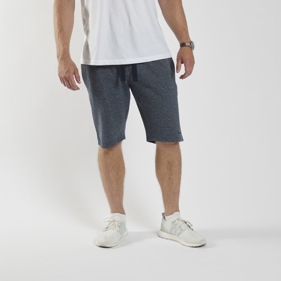 North Latitude Sweatshorts Blue Melange TALL - Joggingbroeken & shorts - Joggingbroeken & Shorts Heren Grote Maten
