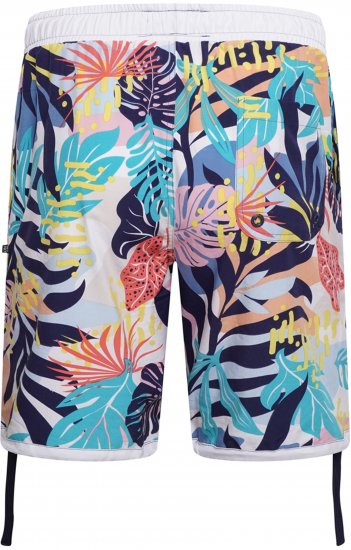 Kam Jeans 3018 Panelled Floral Swimshorts Navy - Zwembroeken - Grote Maten Zwembroeken Heren