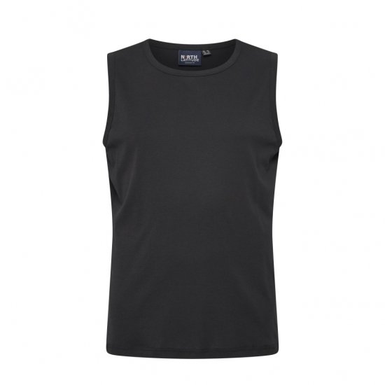 North Latitude Tanktop Black - Mouwloze T-shirts/Tank tops - Mouwloze T-shirts/Tank Tops grote maten