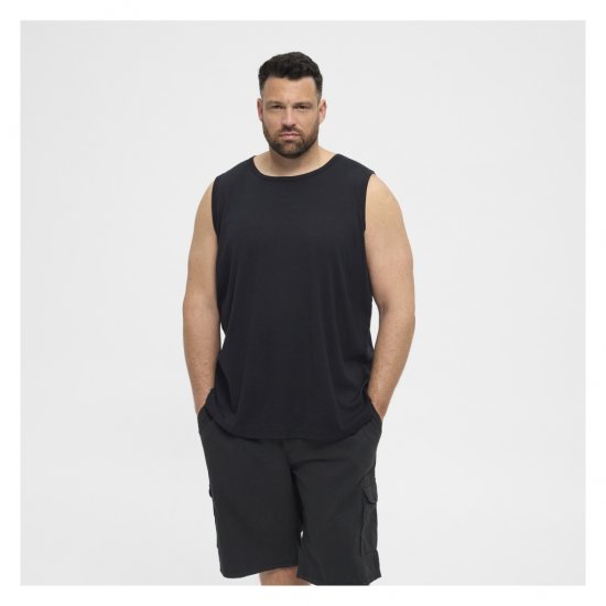 North Latitude Tanktop Black - Mouwloze T-shirts/Tank tops - Mouwloze T-shirts/Tank Tops grote maten