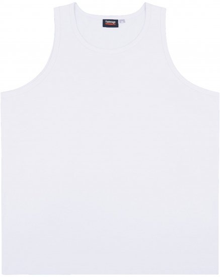 Espionage T017 Plain Tanktop White - T-shirts - Grote Maten T-shirts Heren