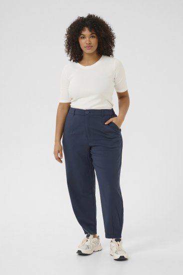 Kaffe Curve Merla Broek Midnight marine - Jeans & Broeken in Grote Maten – Plus Size - 
