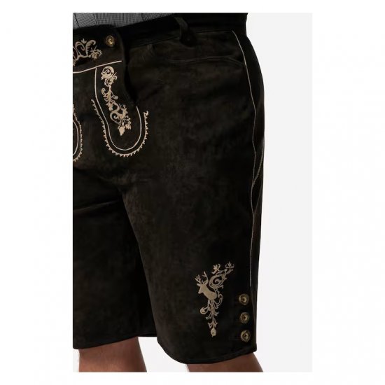 Men Plus Leather Trousers Dark Brown - Feestkleding - Feestkleding – Vier in stijl en comfort