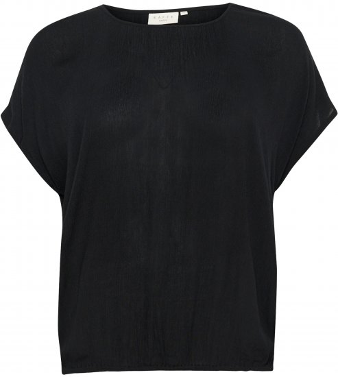Kaffe Curve Ami Stanley Korte mouw Diepzwart - T-shirts - 