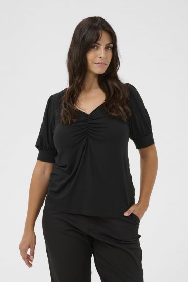 Kaffe Curve Sissy T-shirt Diepzwart - T-shirts - 