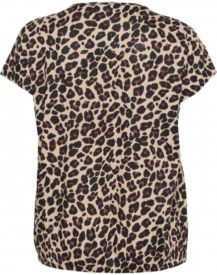 Kaffe Curve Sonna Stanley Top Luipaardprint - T-shirts - 