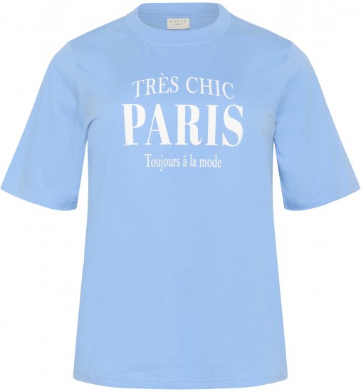 Kaffe Curve Frey T-Shirt Vista Blue - T-shirts - 