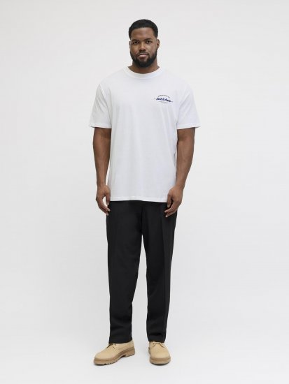 Jack & Jones Brandon T-Shirt White - T-shirts - Grote Maten T-shirts Heren
