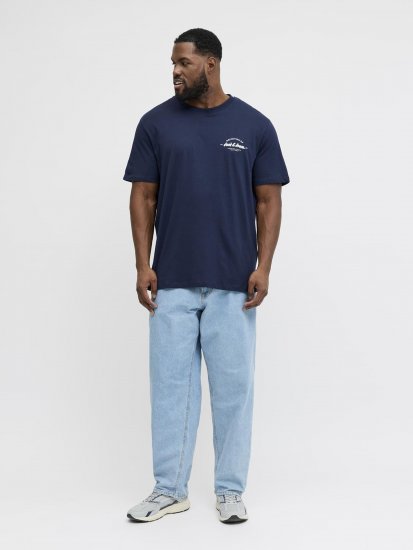 Jack & Jones Brandon T-Shirt Blue - T-shirts - Grote Maten T-shirts Heren