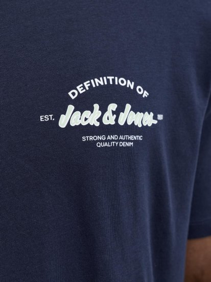 Jack & Jones Brandon T-Shirt Blue - T-shirts - Grote Maten T-shirts Heren